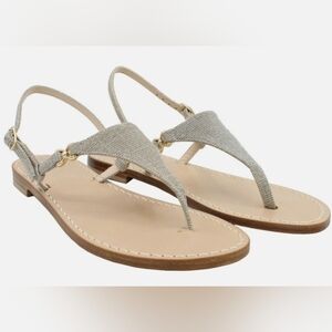 Woman's Handmade Soleae Capri Positano Leather Sandal In Capresi Gold